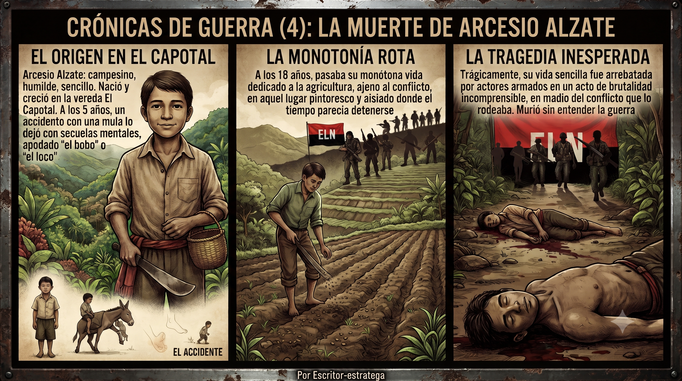Crónicas de guerra (4) La muerte de Arcesio Alzate